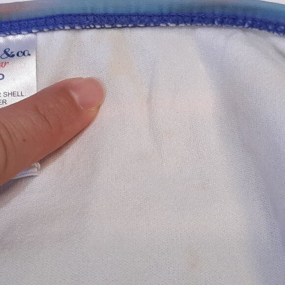 3/$20 NEW Mandarine & Co Tie Side Star Bikini Bottom Swimwear Watercolor Striped - Picture 8 of 11